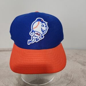 Mens New Era MLB Authentic Fitted 59Fifty Mr. Met Baseball Cap. NWOT. Size 6 7/8